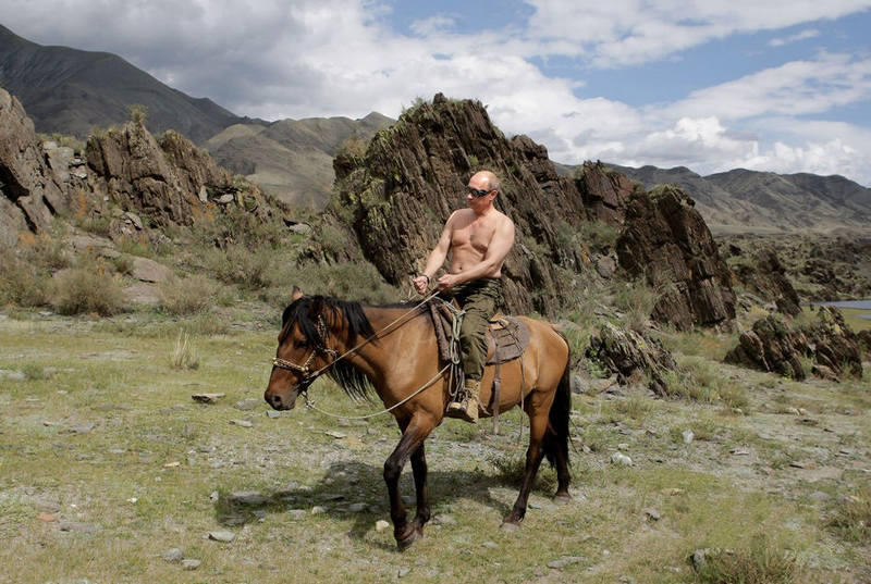 Putin's hard-man image 