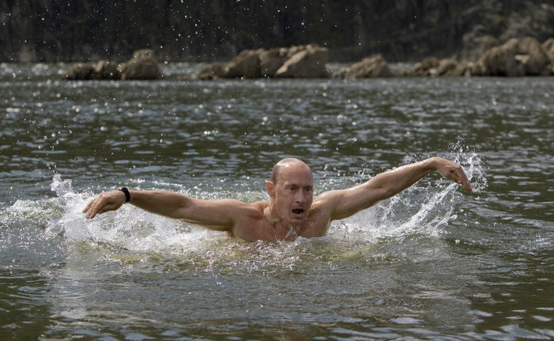 Putin's hard-man image 