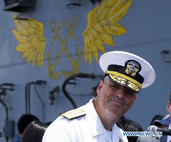USS Ronald Reagan Aircraft Carrier arrives in HK for port visit
