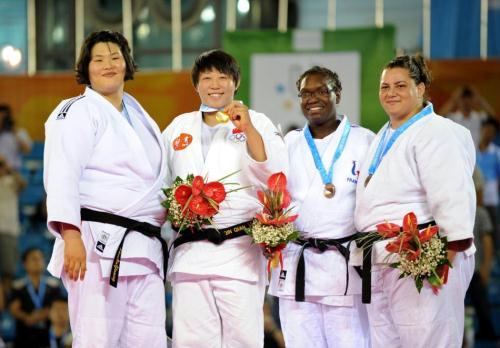 23-year-old judo athlete Qin Qian won China's first gold medal in the women's 78 kilogram judo match on Saturday. 