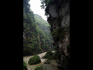 Located about 10 kilometers from Xingyi, the Maling River Gorge is a long and deep rift in the Yunnan-Guizhou Plateau cut by the surging Maling River. A series of both permanent and seasonal waterfalls (said to number around 100 in total) plunge or cascade down the steep cliffs on both sides of the gorge along its entire length. It is an ideal place for river drifting.[大卓卓888/bbs.fengniao]