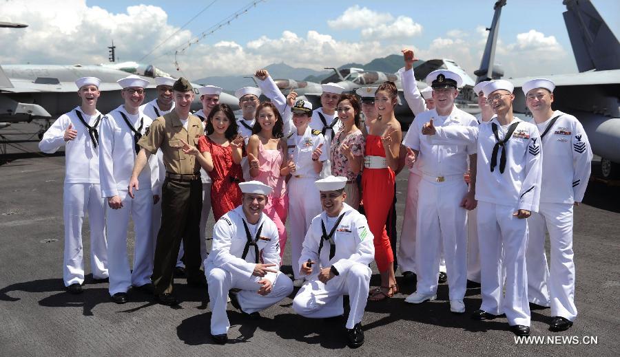 CHINA-HONG KONG-MISS HONG KONG-USS AIRCRAFT CARRIER-VISIT (CN)