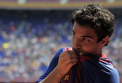 Cesc Fabregas was presented to around 30,000 Barcelona fans at the Nou Camp after completing the deal which sees him return to the club he left as a 16-year-old in 2003. 