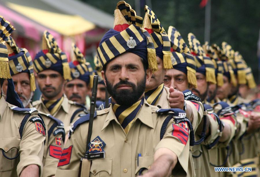 KASHMIR-SRINAGAR-INDIA'S INDEPENDENCE DAY-CELEBRATION