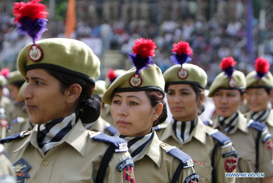 KASHMIR-SRINAGAR-INDIA'S INDEPENDENCE DAY-CELEBRATION