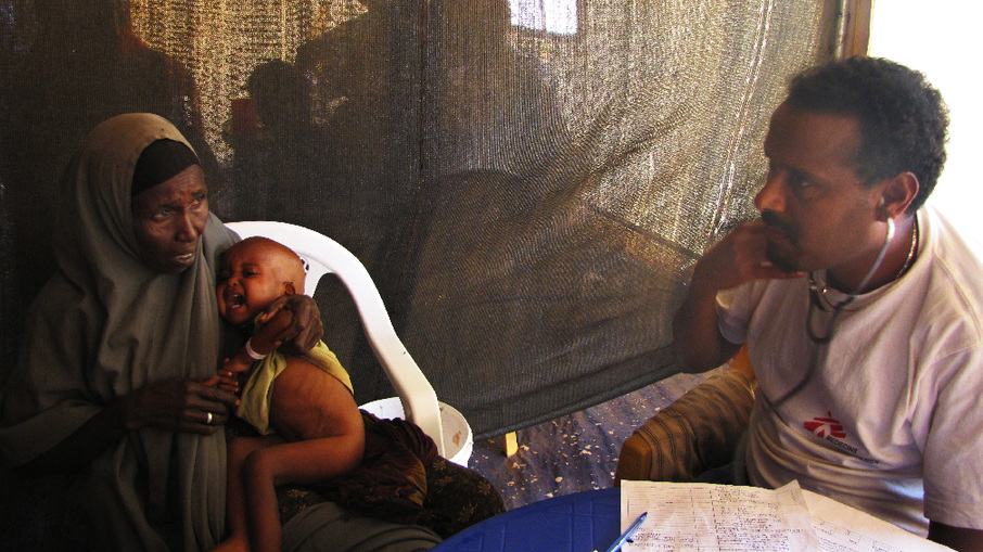 Children on malnutrition programmes go to a centre every week for a check-up. [Sisay Zerihun/MSF]