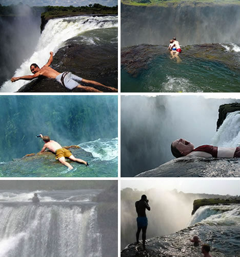 Devil's Pool, Victoria Falls, Zambia. [Photo: xinhuanet.com] 