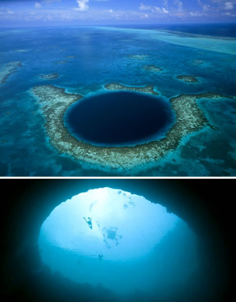 Dean's Blue Hole, Bahamas. [Photo: xinhuanet.com]