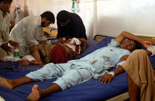 A suicide bomb attack hit a mosque in northwest Pakistan 