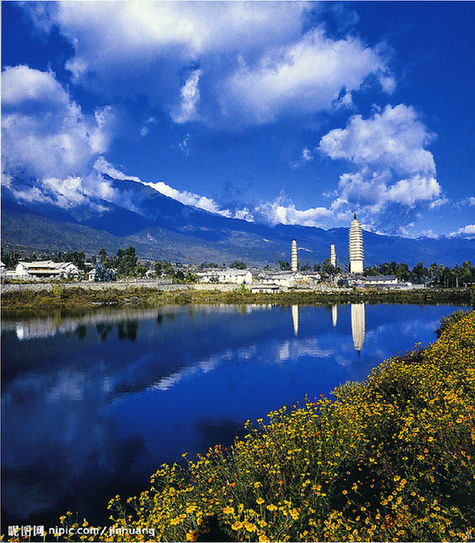 Three Pagodas of Chongsheng Temple, one of the &apos;Top 10 Yunnan attractions&apos; by China.org.cn.