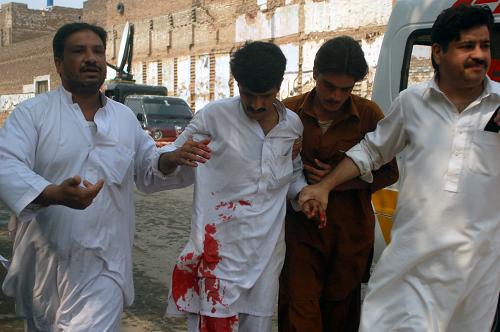 A suicide bomb attack hit a mosque in northwest Pakistan 