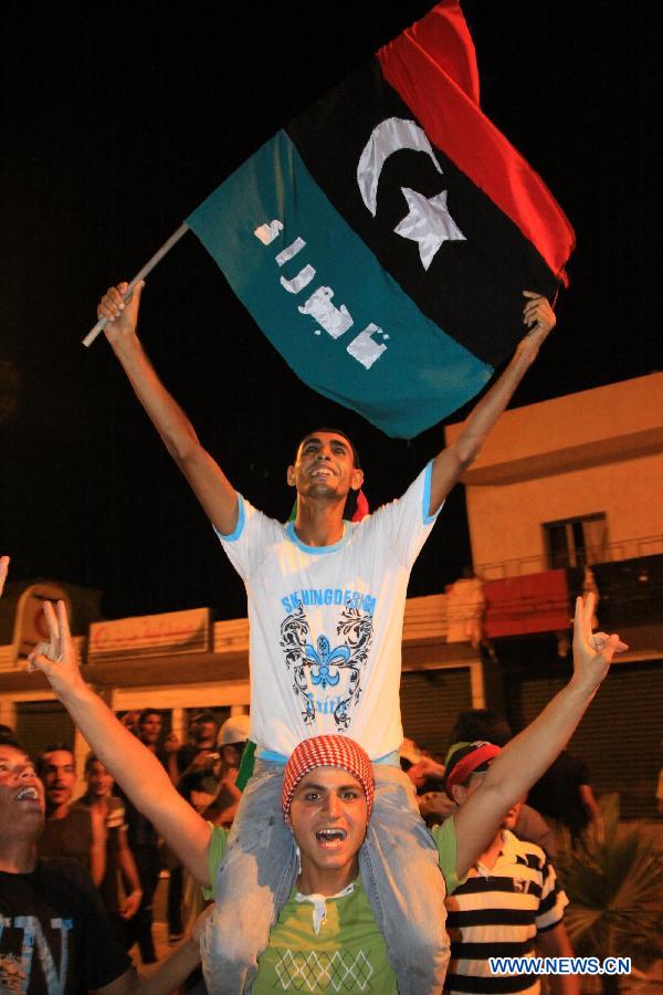 LIBYA-TRIPOLI-REBELS-CELEBRATION