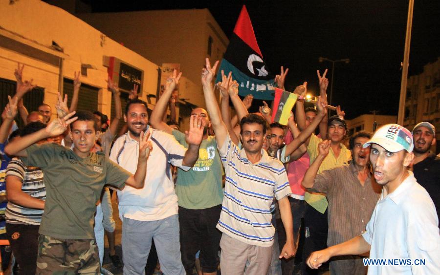 LIBYA-TRIPOLI-REBELS-CELEBRATION