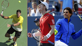 Nadal, Murray, Del Potro reach U.S. Open third round