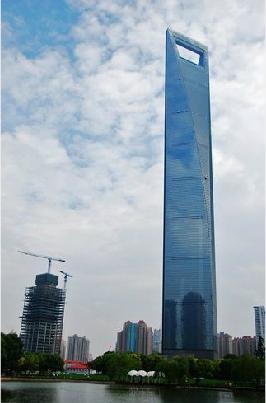 Shanghai's 492m World Financial Center 