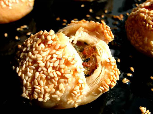 Crab shell cake, one of the 'top 10 most famous Shanghai snacks' by China.org.cn.