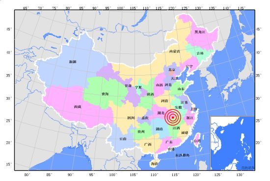 4.6M quake hits juncture area between Jiangxi, Hubei