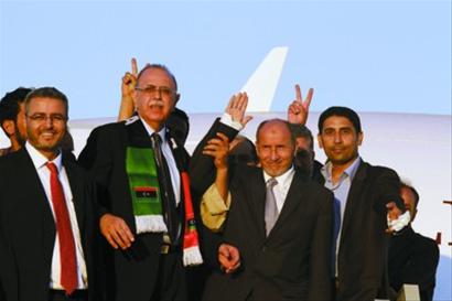 Libya's NTC chairman arrives in Tripoli