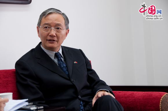 China's ambassador to South Africa, Zhong Jianhua [Maverick Chen / China.org.cn]