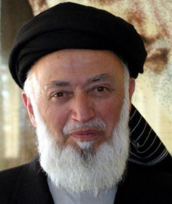 File photo of Chairman of the Afghan High Peace Council Burhanuddin Rabbani