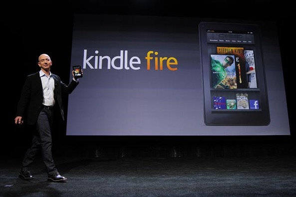Amazon.com Inc announced the launch of its first tablet computer Kindle Fire on Wednesday. [File photo]