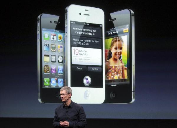 （晚报）（2）苹果发布iPhone 4S手机