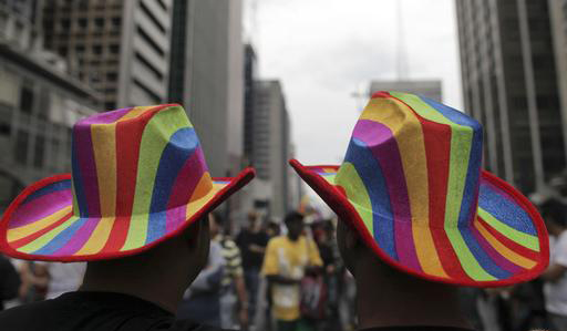 Brazilian authorities said nearly 700,000 people have celebrated in a gay pride parade at Copacabana beach. 
