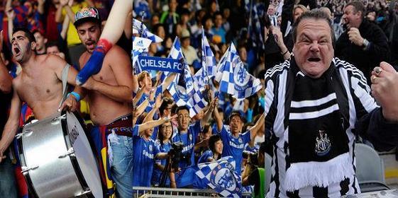 Top 13 most popular football clubs