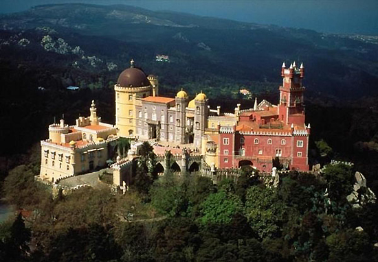 Pena National Palace (Palacio da Pena) of Portugal, one of the 'top 10 coolest castles in the world' by China.org.cn.