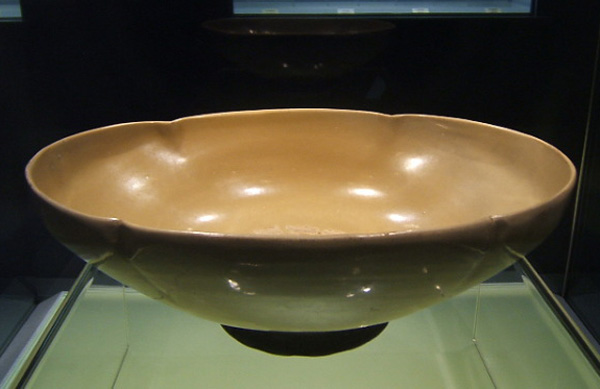 Celadon Begonia-shaped Bowl of Yue Ware, one of the 'Top 10 treasures inside Shanghai Museum' by China.org.cn.