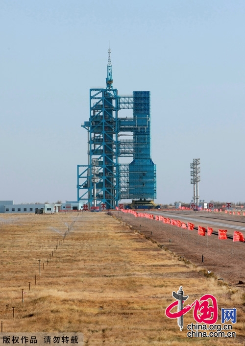 Preparation work for the launch of Shenzhou-8 is ready.