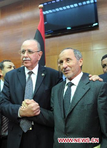 LIBYA-TRIPOLI-NTC-INTERIM PRIME MINISTER-ELECTION