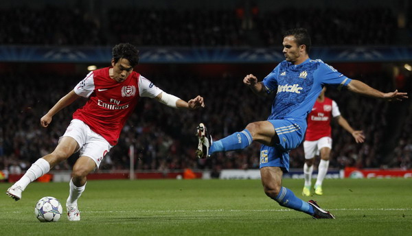Arsenal, Marseille trudge on after goalless draw