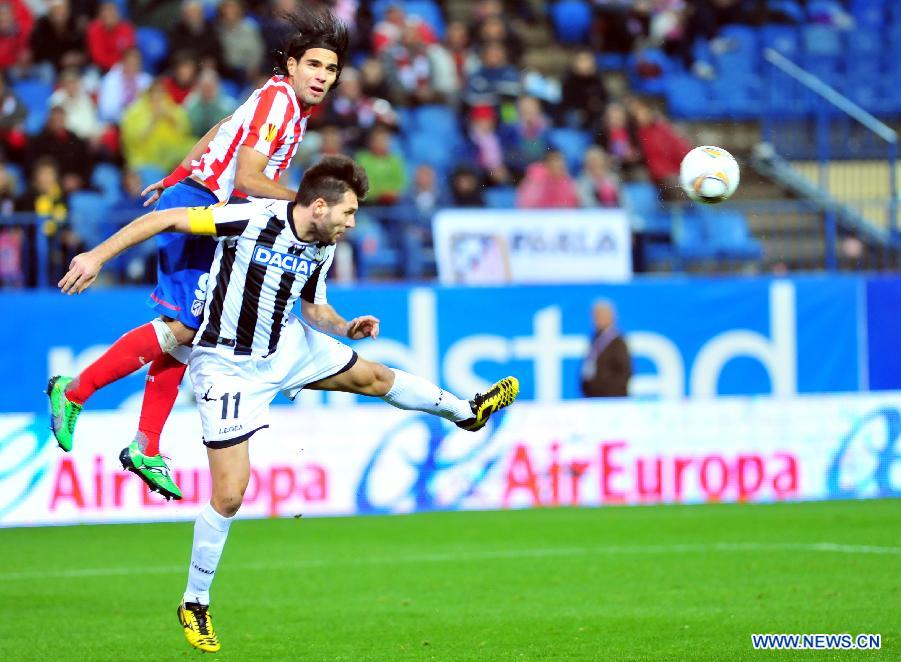 SPAIN-MADRID-SOCCER-EUROPA LEAGUE-ATLETICO VS UDINESE