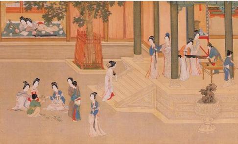Spring Morning in the Han Palace, oneo of the 'top 10 most famous Chinese paintings' by China.org.cn.