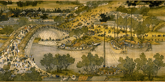 Riverside Scene at Qingming Festival, one of the 'top 10 most famous Chinese paintings' by China.org.cn.