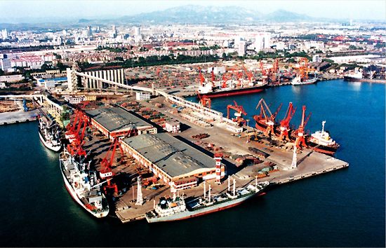 Qinhuangdao Port, one of the 'top 10 ports in China' by China.org.cn.