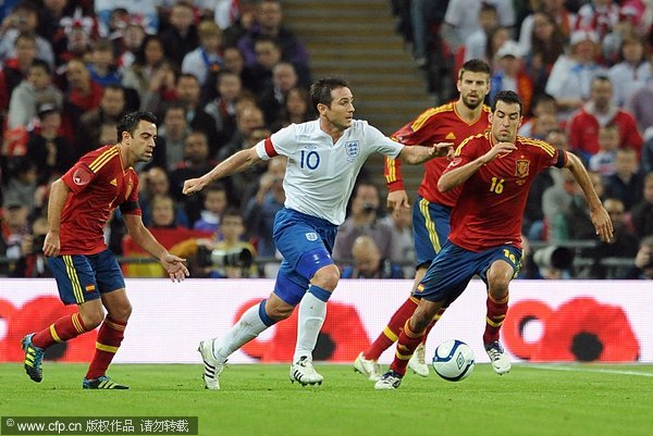 England's Frank Lampard in action