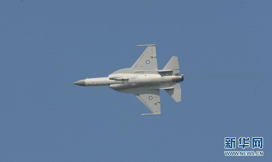 A fighter performs during the Dubai International Airshow which kicked off on November 13, 2011. 