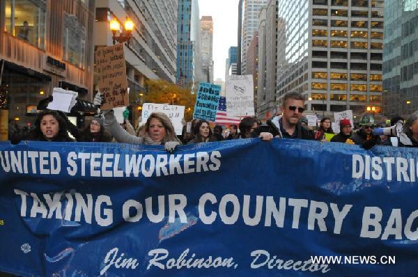 US-CHICAGO-OCCUPY PTOTESTERS 