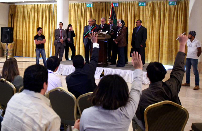 Luis Moreno-Ocampo, the Chief Prosecutor of the International Criminal Court (ICC), speaks during a joint press conference after meeting with Libya's Interim Justice Minister Mohammed al-Allagui in Tripoli, capital of Libya, on Nov. 23, 2011. Luis Moreno-Ocampo said here Wednesday that Saif al-Islam, the captured son of slain Libyan leader Muammar Gaddafi, will be tried inside Libya. 