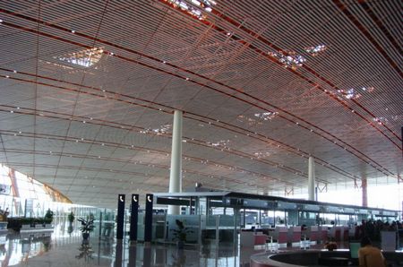 Roof of Terminal 3 at the Beijing Capital International Airport [club.sohu.com]