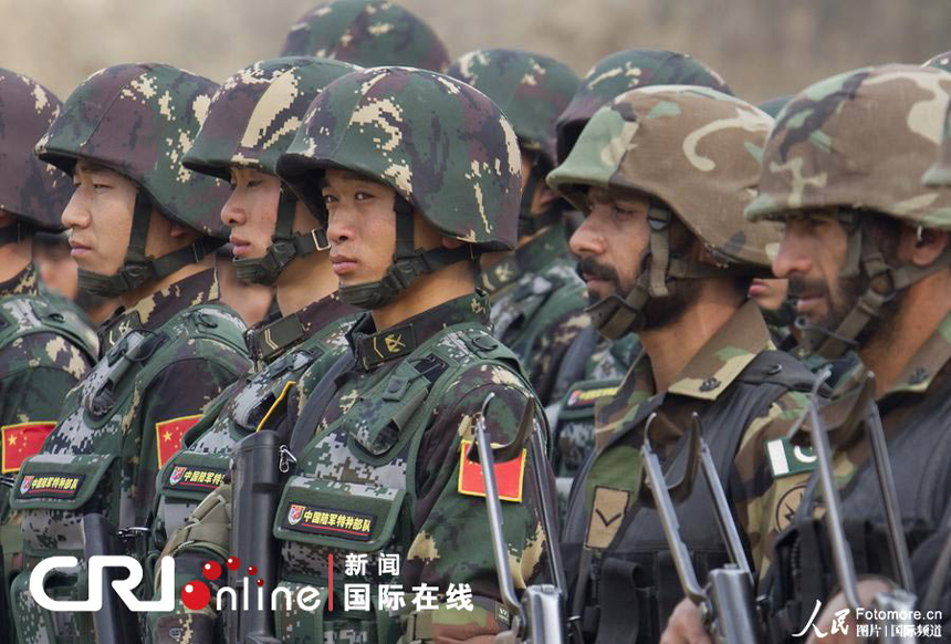 Pakistan-China joint military drill kicks off in Pakistan on November 24, 2011. The joint military dril is aimed at mutual exchange of experience and information through a broad training program in real time. 
