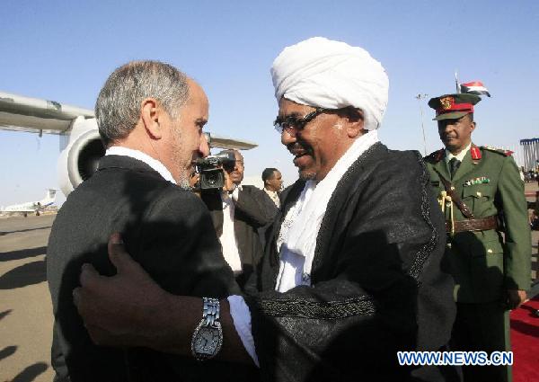 SUDAN-LIBYA-JALIL-AL-BASHIR-MEETING