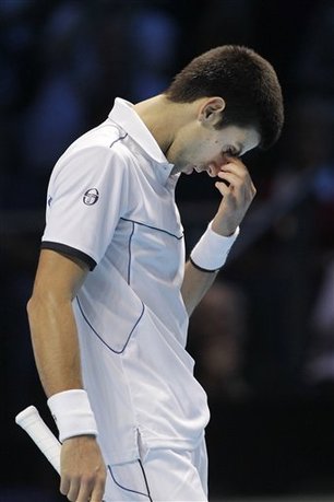 Djokovic, 24, took the first set 6-3 while against countryman Janko Tipsarevic but lost the following two 3-6 and 3-6 to the world No 9. [Photo/qq.com]