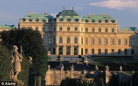 Best in the world: The Upper Belvedere Palace in Vienna is one of the sites greeting tourists in the city, which has again been voted number one in a survey. [Agencies]