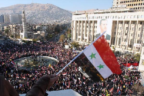 SYRIA-DAMASCUS-RALLY