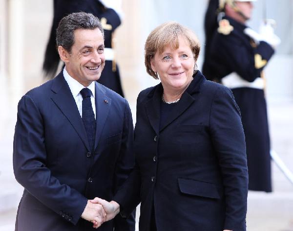 FRANCE-PARIS-SARKOZY-MERKEL-MEETINGS