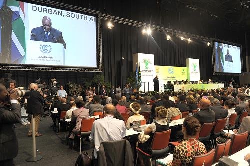 Delegates at the Durban climate change conference [Xinhua] 