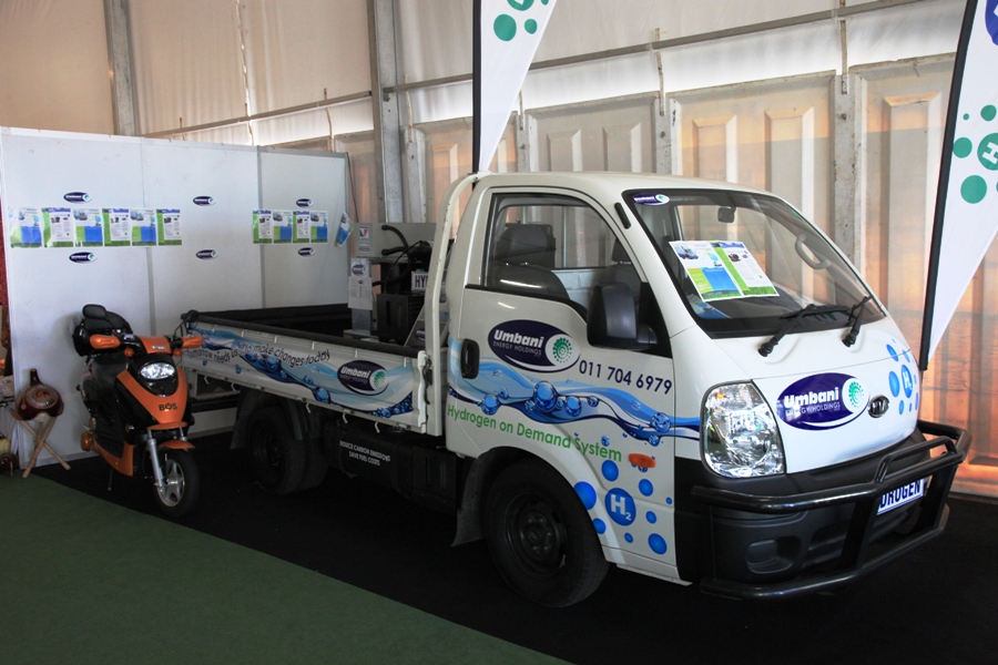 An electric truck on display during the Durban climate talks. [Wang Song/China.org.cn] 
